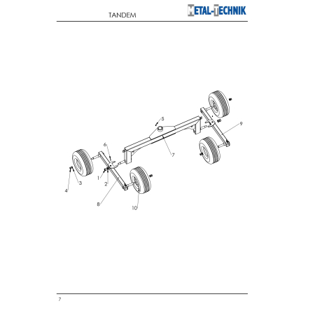 Części zamienne - Metal-Technik Zgrabiarka karuzelowa